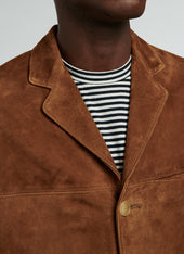 Goat Leather Blazer Jacket