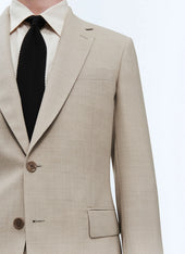 Beige wool canvas jacket