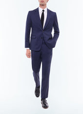 Wool Serge Fitted Suit Jacket