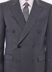 End-on-end wool double-breasted jacket