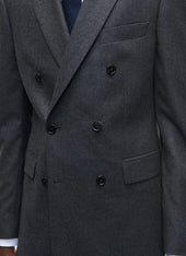 Wool Flannel Double Breasted Jacket