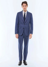 Fitted Wool Flannel Suit Jacket