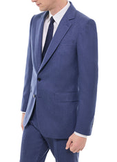 Fitted Wool Flannel Suit Jacket