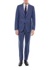Fitted Wool Flannel Suit Jacket