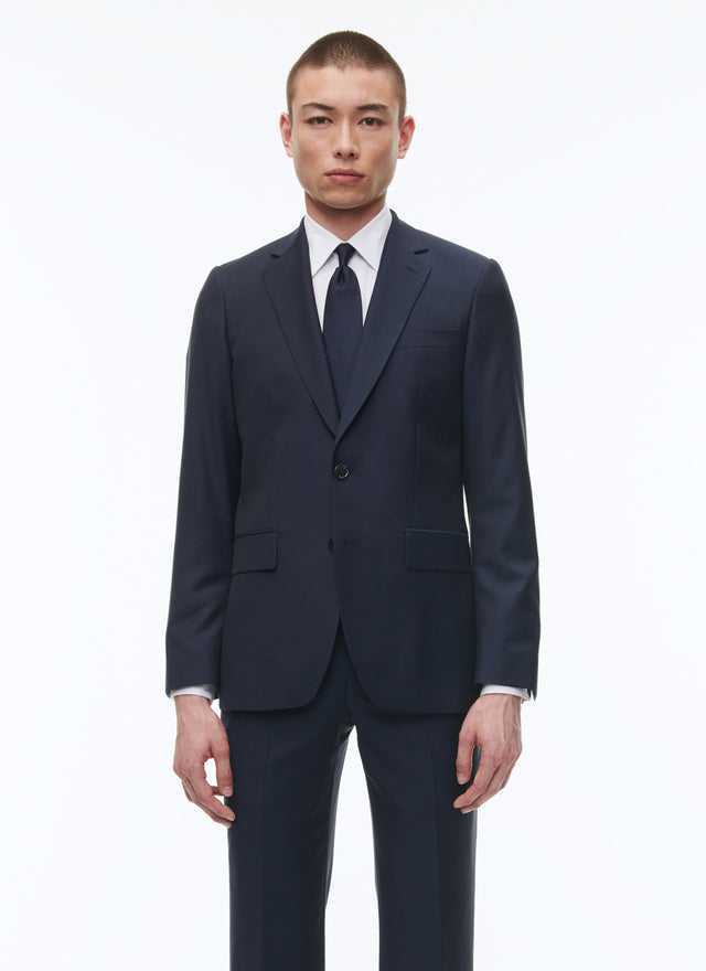 Wool serge large suit jacket