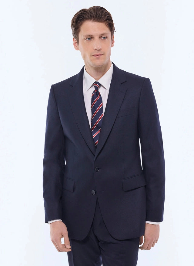 Wool Fitted Suit Jacket