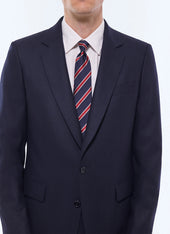 Wool fitted suit jacket