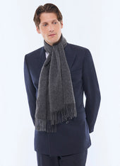Wool double-breasted suit jacket