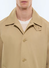 Water-repellent cotton serge mac