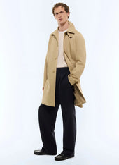 Water-repellent cotton serge mac