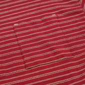 Jacquard Stripe Half T Shirt Red