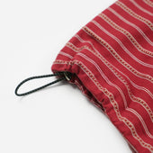 Jacquard Stripe Half T Shirt Red
