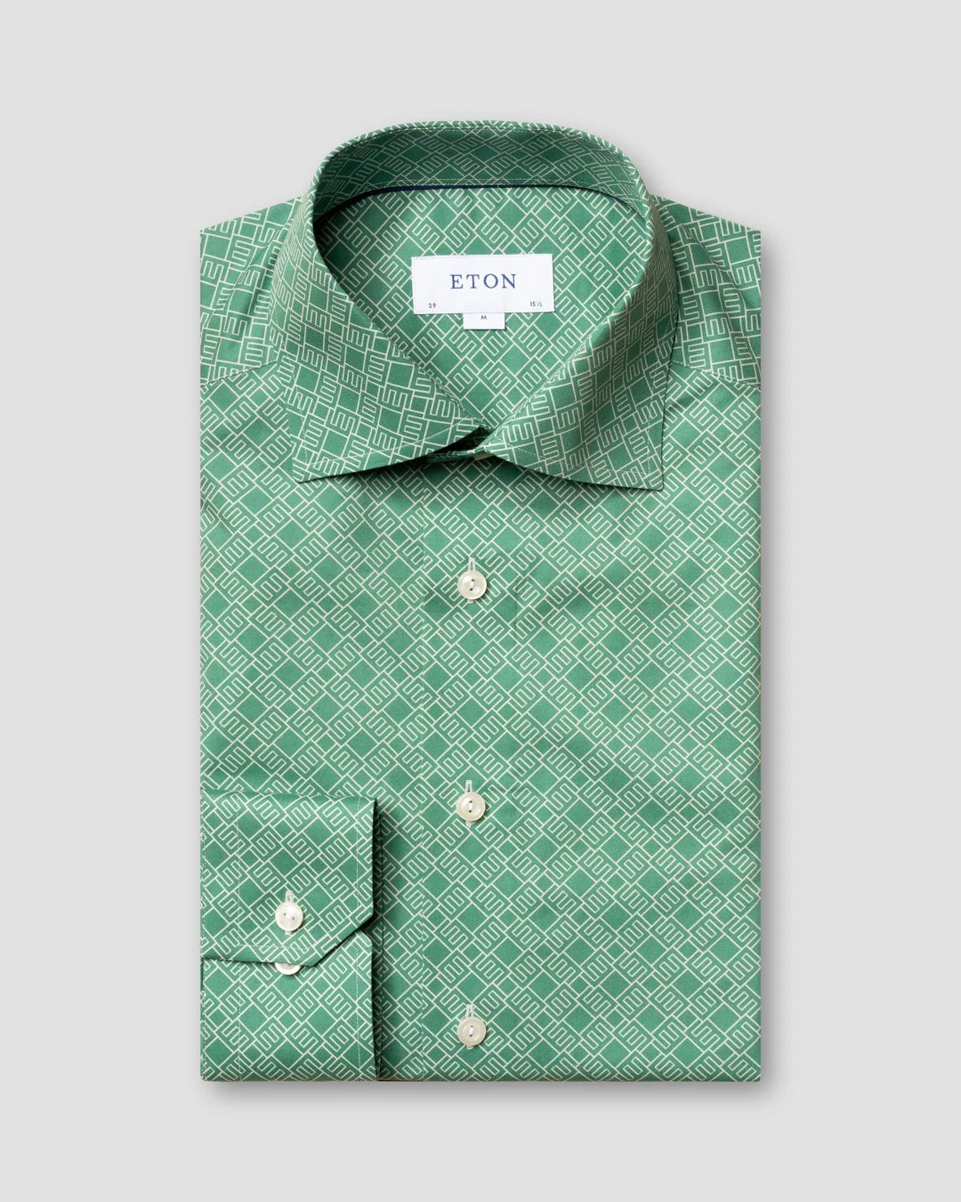 Green Double Monogram Shirt Eton