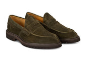 James Penny Loafer Earth Castorino Suede