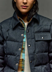 i+w x crescent down works quilted jaspe jacket
