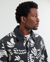 Jay And Ecru Printed Cotton Chore Jacket