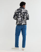 Jay And Ecru Printed Cotton Chore Jacket