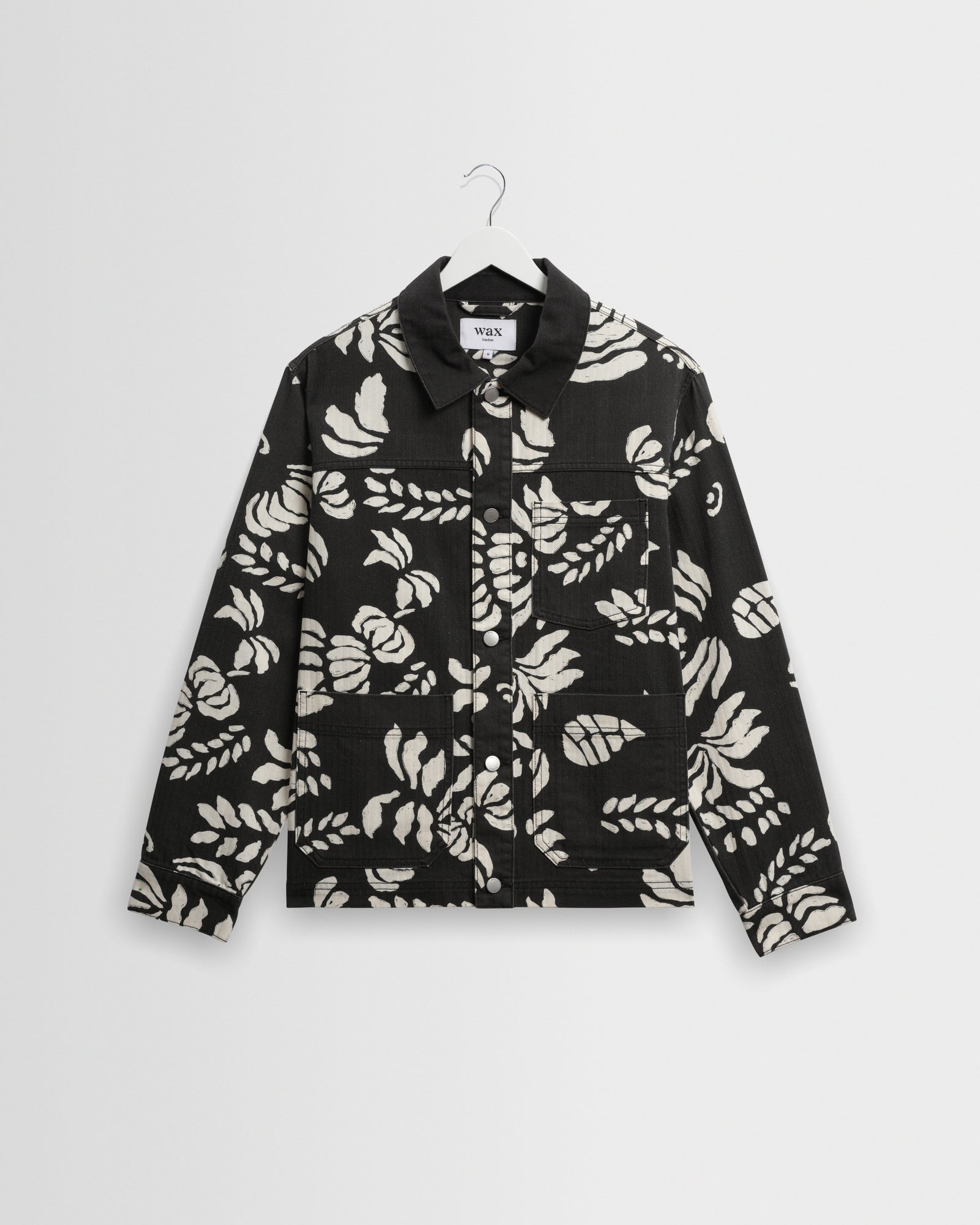 Jay And Ecru Printed Cotton Chore Jacket