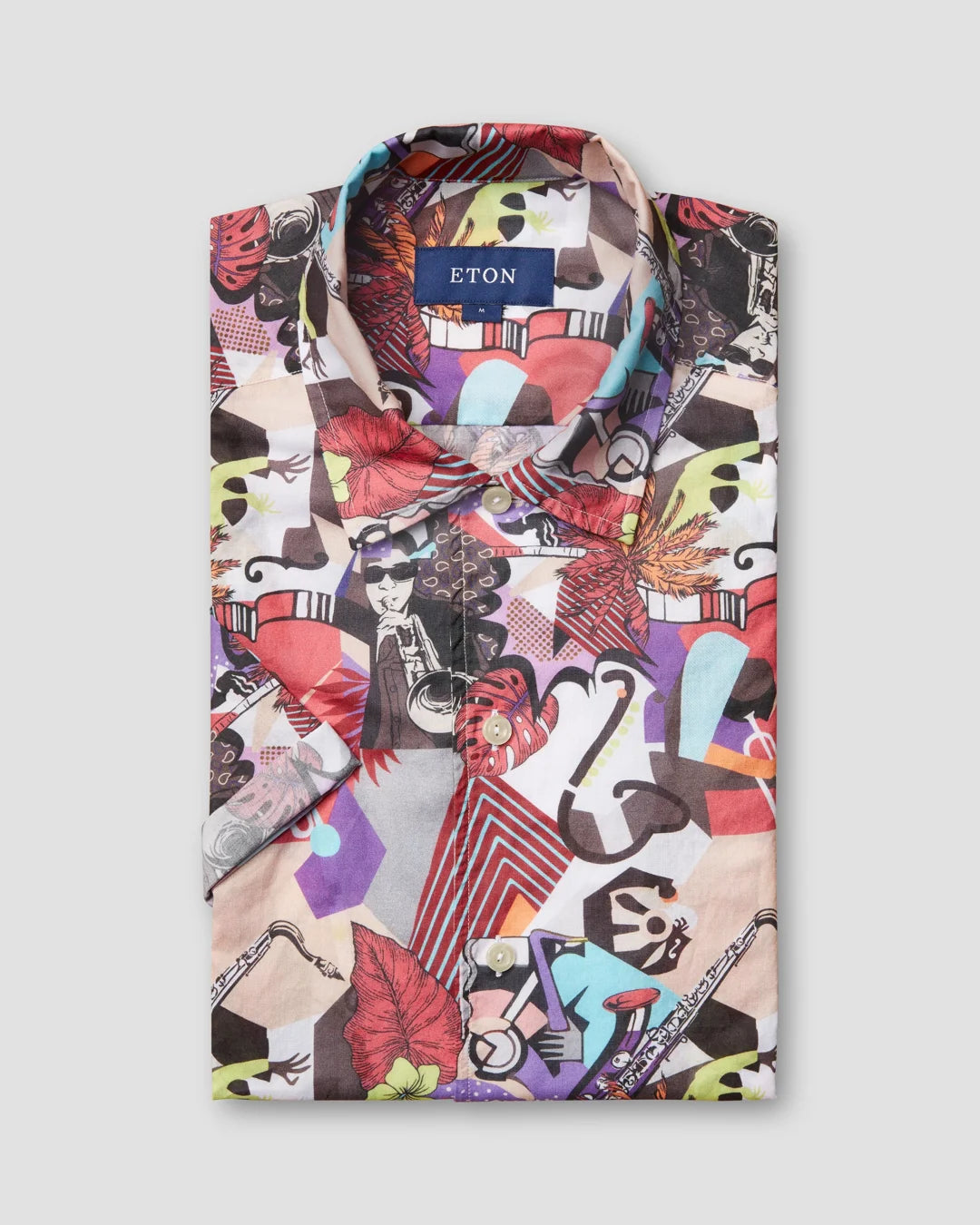 Jazz Print Poplin Shirt Eton