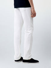 Jean Jack Regular En Coton Stretch Blanc