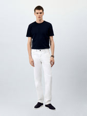 Jean Jack Regular En Coton Stretch Blanc