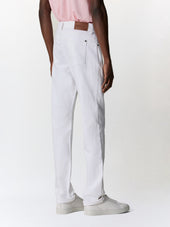 Jean Jack Semi Regular En Coton Stretch Blanc