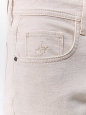Jean Jody Slim En Coton Stretch Beige