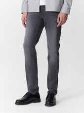 Jean Jody slim en coton mélangé gris