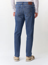 Jean Jack Semi Regular En Coton Stretch Bleu Indigo