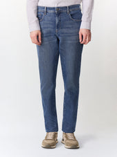 Jean Jack semi regular en coton stretch bleu indigo