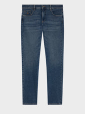 Jean Jack Semi Regular En Coton Stretch Bleu Indigo