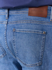 Jean Jack Semi Regular En Coton Stretch Bleu Jeans