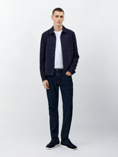 Jean Jack Regular En Coton Stretch Bleu Marine