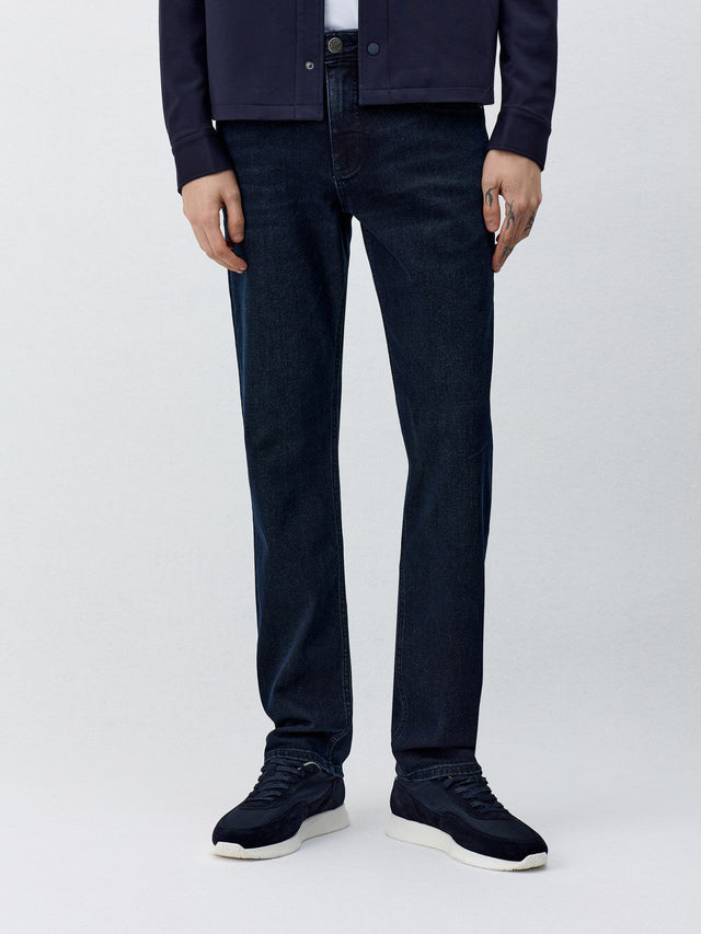 Jean Jack Regular en coton stretch bleu marine