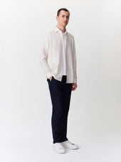 Jean Jim Slim En Coton Stretch Bleu Marine