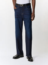 Jean Joey loose en coton stretch bleu marine