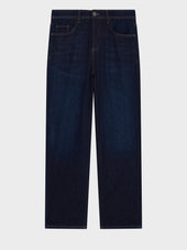 Jean Joey Loose En Coton Stretch Bleu Marine