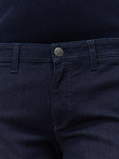 Jean Jim Slim En Coton M Lang Bleu Marine