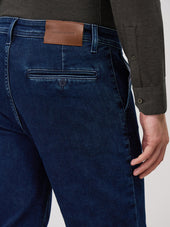 Jean Jim Slim En Coton M Lang Bleu Turquin