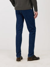 Jean Jim Slim En Coton M Lang Bleu Turquin