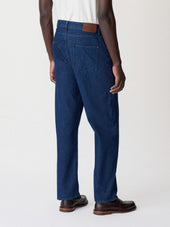 Jean Joey Loose En Coton Bleu Indigo