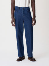 Jean Joey loose en coton bleu indigo