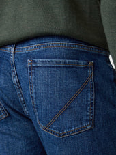 Jean Jack Regular En Coton Stretch Bleu Indigo