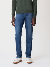 Jean Jack regular en coton stretch bleu indigo