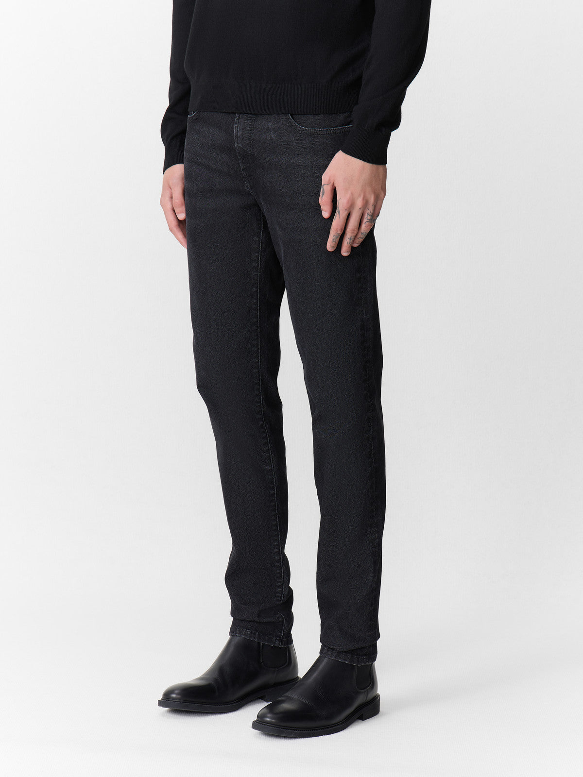 Jean Jody Slim En Coton Stretch Anthracite