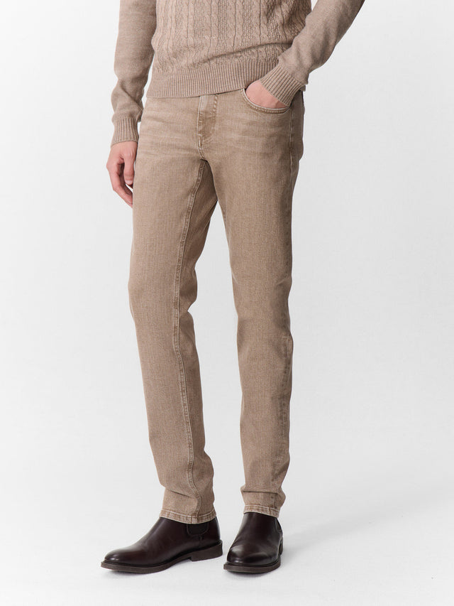 Jean Jody slim en coton stretch camel
