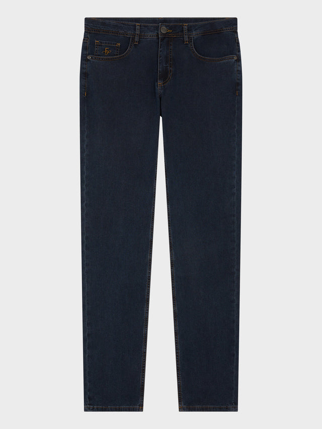 Jean Jody slim en coton stretch bleu indigo