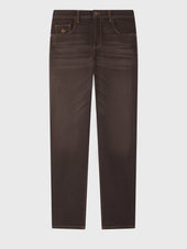 Jean Jody Slim En Coton Stretch Marron