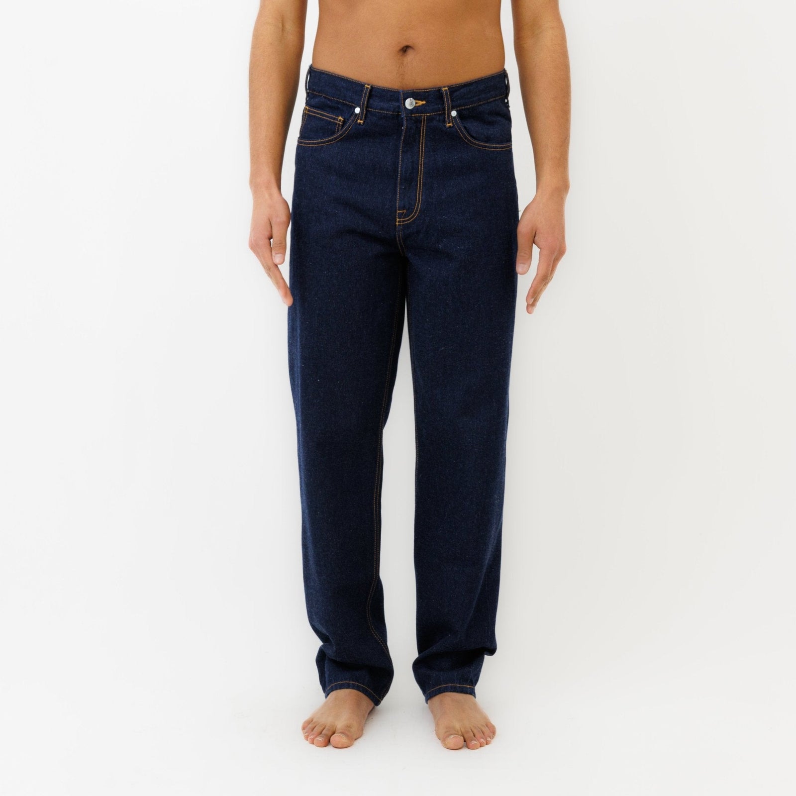 Jeans Dn 09 Coupe Baggy Bleu Un Lavage