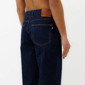 Jeans DN.10 Coupe Ample Bleu Un Lavage